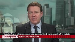 Ukraine's foreign minister proposes peace summit, wants UN to mediate News Clip