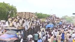 CLEAN : Sudanese tribesmen protest against new Kassala governor News Clip