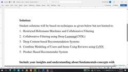 Recommender Systems with Machine Learning - Quiz Solution-1 Instructional Video