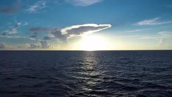 Morning on the Open Ocean Stock Footage