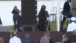 CLEAN : Kamala Harris, George W. Bush arrive in Shanksville to mark 20th anniversary of 9/11 attacks News Clip