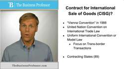 Convention on Contacts for the International Sale of Goods Instructional Video