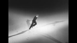 Olympic figure skating champion Dick Button skates at the Eighth Intl Sports Week at Garmisch, Germany News Clip