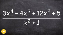How to divide two polynomials using long division Instructional Video