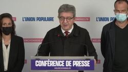 CLEAN : France 2022 candidate Melenchon hits out at 'political conditions' of Left News Clip