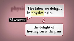 Macbeth 5.3 Word Nerd: Physic Instructional Video