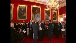 Prince Philip Chatting to People at Stephen Hawking Event News Clip