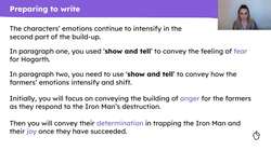 Writing the build-up of 'The Iron Man' (part two) Instructional Video
