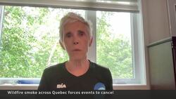 Wildfire smoke blankets Quebec News Clip
