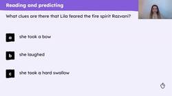 Reading the climax of 'The Firework Maker's Daughter' Instructional Video