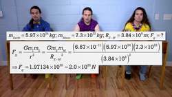 The Force of Gravitational Attraction between the Earth and the Moon Instructional Video