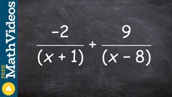 The easy way to determine the lcd of two rational expressions and use it to find the sum Instructional Video