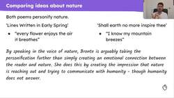 Comparing Wordsworth and Brontë's views on nature Instructional Video