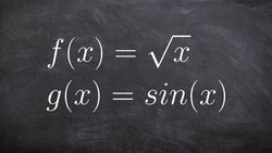 Learn how to identify the domain by combining 2 functions, sine and radical function Instructional Video