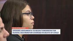 Opening arguments to begin Tuesday in trial of school bus aide accused in death of disabled child News Clip