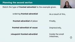 Writing the second section of an explanation text about the digestive system Instructional Video