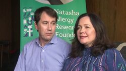 Interview with Tanya and Nadim Ednan-Laperouse on Natasha Allergy Foundation and "Natasha's Law" Part One News Clip