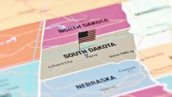 South Dakota from USA States Stock Footage