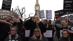 Hairdressers protest in Westminster News Clip