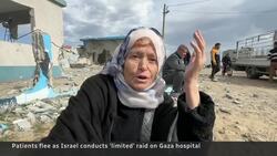 Patients flee Israeli raid at largest still-functioning Gaza hospital News Clip