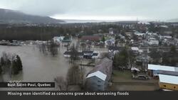 Search for Quebec firefighters swept away by floodwaters News Clip