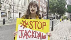 Protest takes place outside Shell AGM News Clip