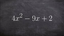 Learn How to Mentally Factor a Trinomial Instructional Video