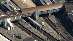 UK: Aerial views of London during Coronavirus epidemic. News Clip