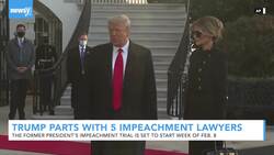 Donald Trump Parts Ways With 5 Impeachment Lawyers News Clip