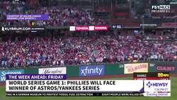 Harper's HR Powers Phillies Past Padres, Into World Series News Clip