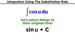Integration Using The Substitution Rule Instructional Video