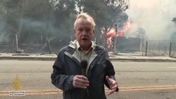 Five dead and thousands displaced as wildfires threaten Los Angeles area News Clip