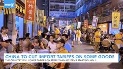 China To Lower Import Tariffs On Slew Of Goods Beginning Jan. 1 News Clip