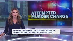 Officials: Galloway man indicted for attempted murder following knife attack on police officer News Clip