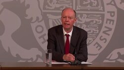 Chris Whitty and Patrick Vallance speaking at press conference News Clip