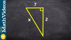 How to apply the pythagorean theorem to find the missing lengths of a triangle Instructional Video