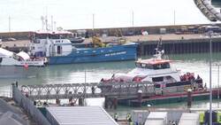 Migrants brought to shore after crossing English Channel News Clip