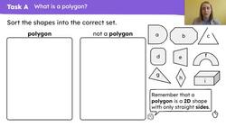 Recognise and sort polygons Instructional Video