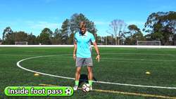 #4. How to teach: Passing › Inside foot | Soccer skills in PE (grade K-6) Instructional Video