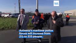 Belgium reinforces police forces at Antwerp harbour to fight drug violence News Clip