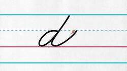 Lowercase Cursive Letter d Instructional Video
