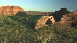 Aerial of the Bungle Bungle Range, Purnululu National Park, Australia Stock Footage