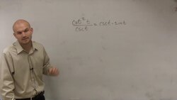 Verifying a trigonometirc identitiy by working one side Instructional Video