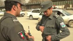 Military checkpoints in the streets of Kabul News Clip