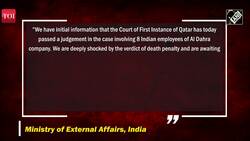 'Deeply shocked, exploring all legal options': MEA Reacts to Qatar's death sentences to 8 ex-Indian Navy officers News Clip