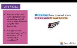 Using Adverbial Phrases and Clauses to Enhance Writing Clarity Instructional Video