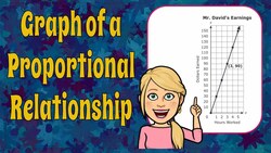 Interpret the Graph of a Proportional Relationship Instructional Video
