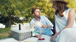 Enjoying a beautiful summer day together. Stock Footage