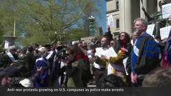 Arrests follow swell of anti-war protests on U.S. campuses News Clip