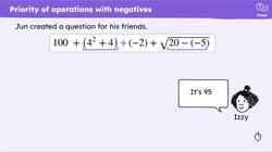 Priority of operations with positive and negative integers and decimals Instructional Video